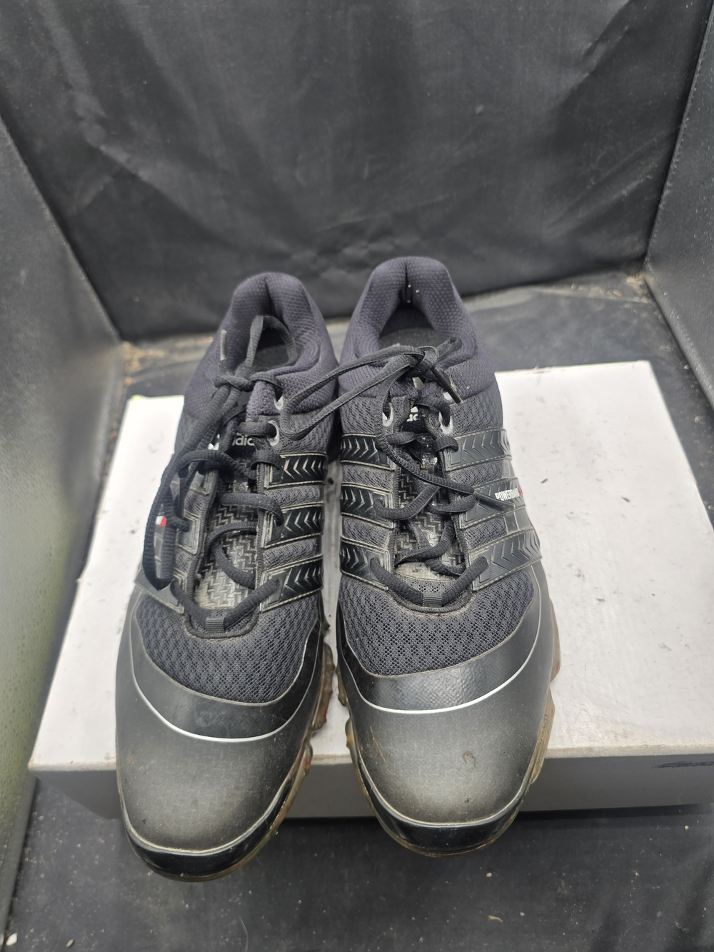 adidas Men's Black Low-Top Mesh & Synthetic Sneakers